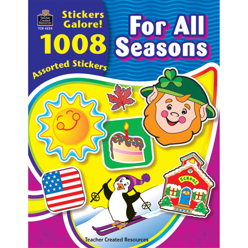 TEACHER CREATED RESOURCES - For All Seasons Sticker Book, Pack of 1008