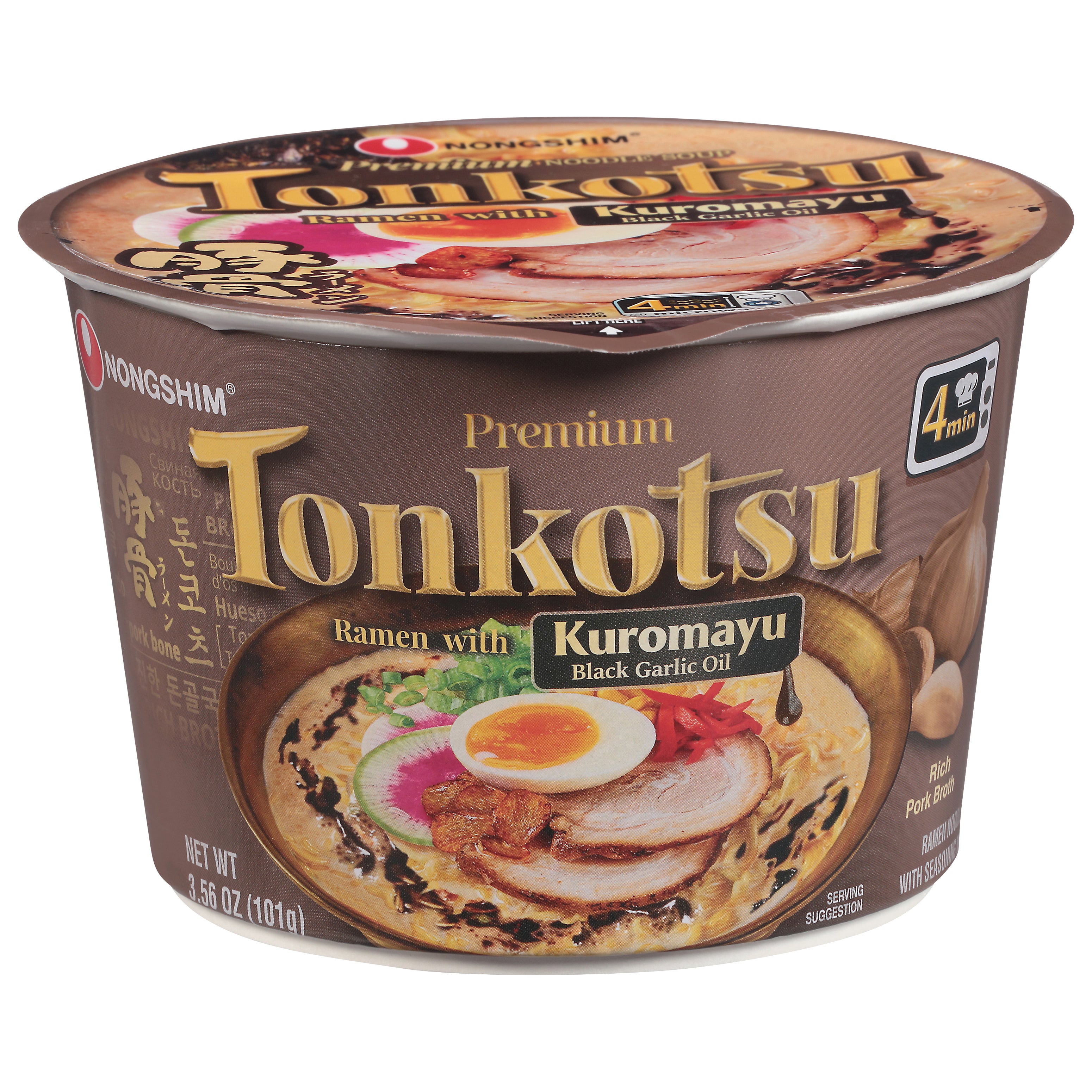 Nongshim Premium Tonkotsu Noodle Soup 3.56 oz - Case of 6
