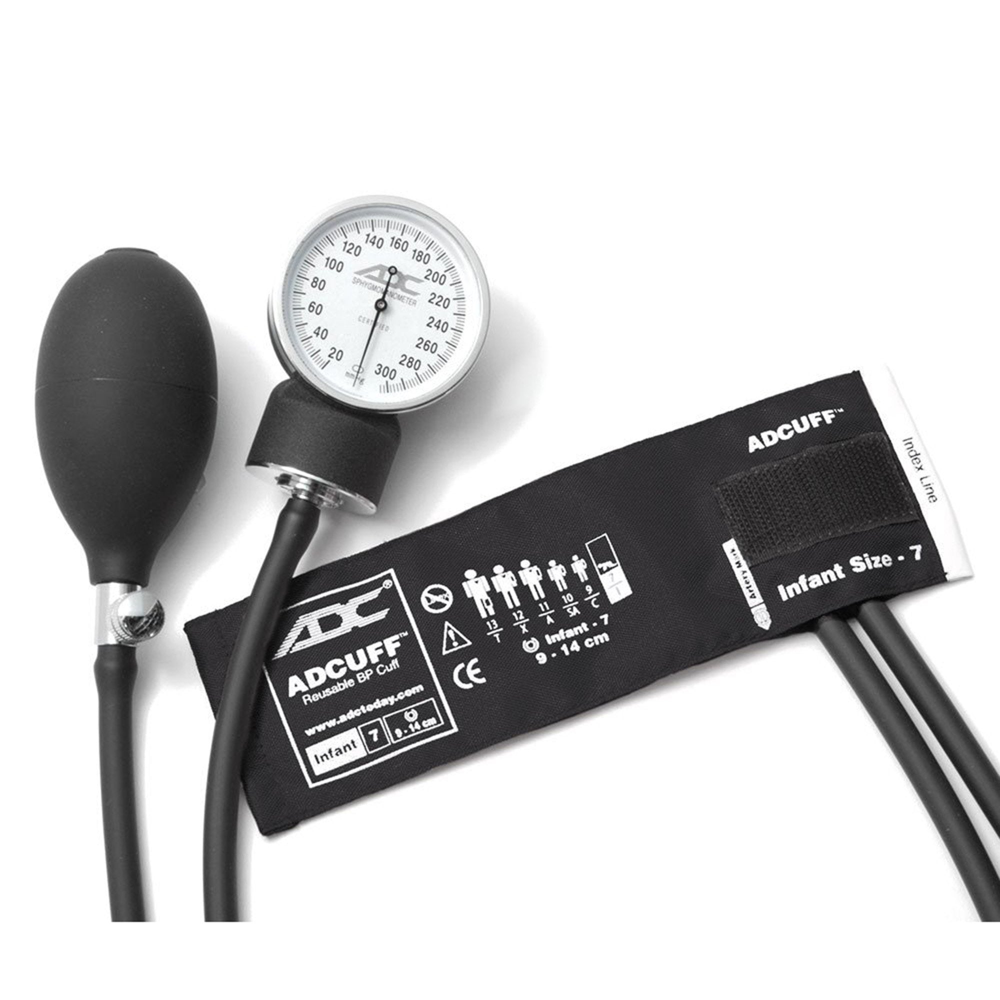 American Diagnostic Corp - Aneroid Sphygmomanometer Unit Prosphyg™760 Series Infant Cuff Nylon Cuff 9 - 14 cm Pocket Aneroid [1/EA]