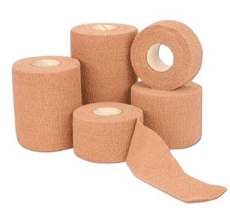 Andover Coated Products - Cohesive Bandage CoFlex®·LF2 2 Inch X 5 Yard Self-Adherent Closure Tan Sterile 20 lbs. Tensile Strength [1/EA]