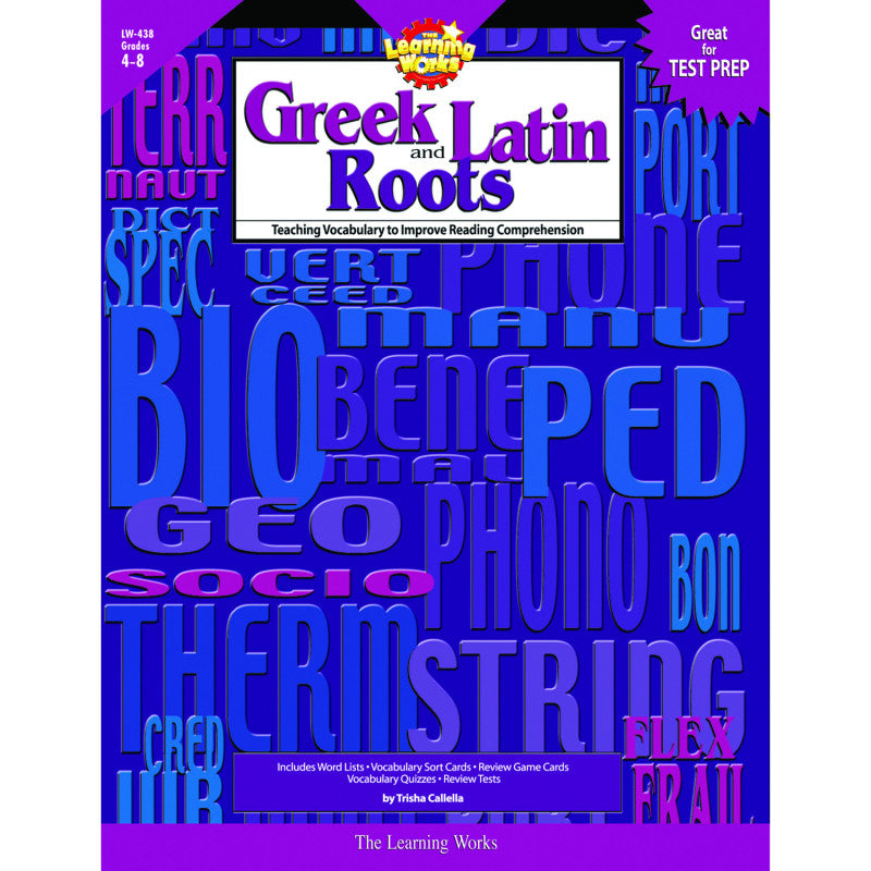 CREATIVE TEACHING PRESS - Greek and Latin Roots Book, Grades 4-8