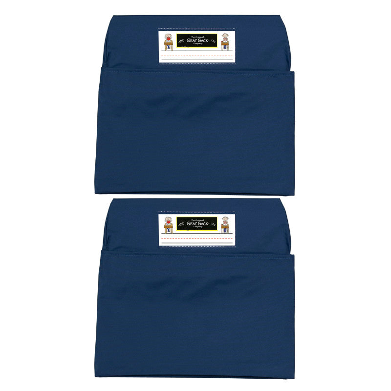 SEAT SACK - Seat Sack, Large, 17 inch, Chair Pocket, Blue, Pack of 2