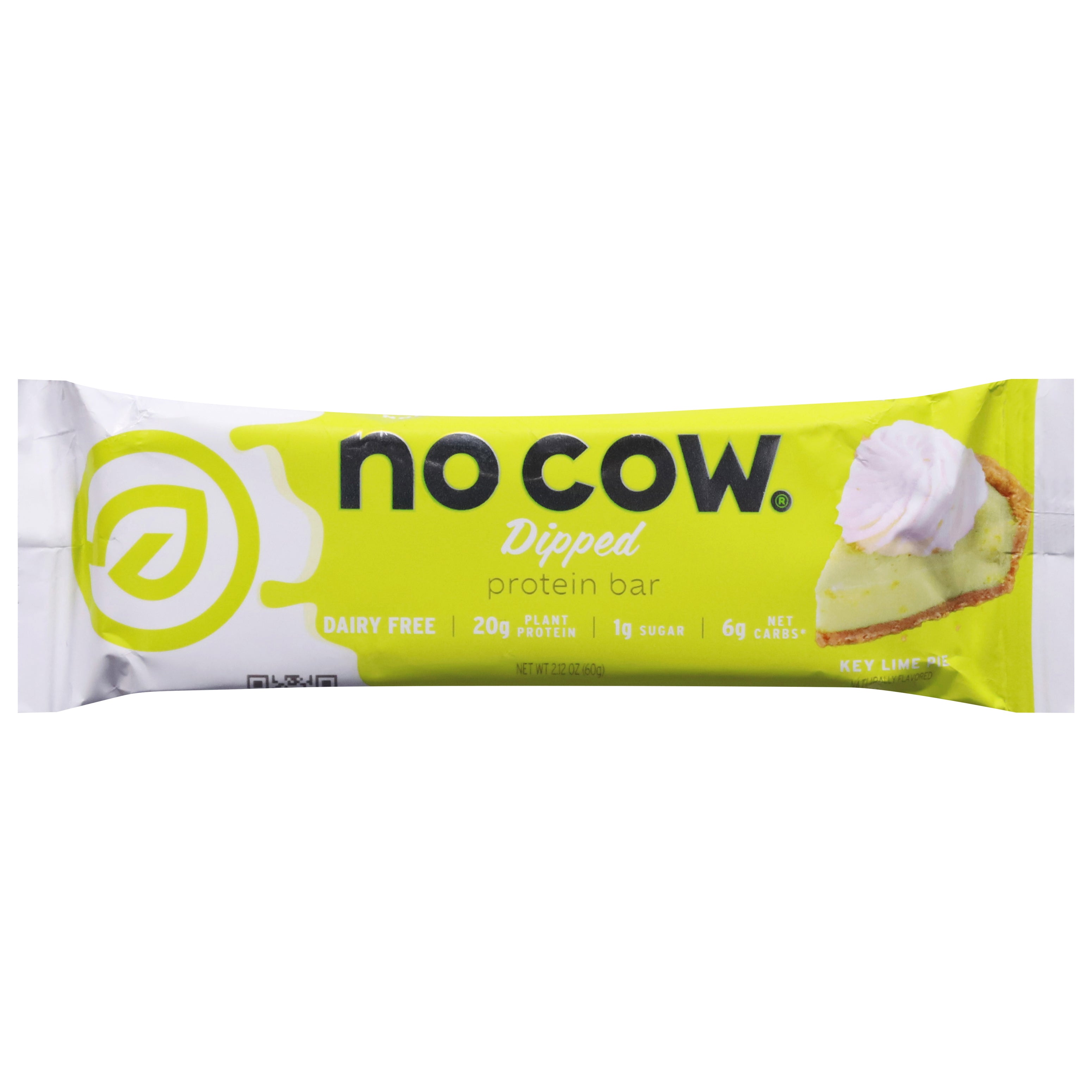 No Cow Dipped Key Lime Pie Protein Bar 2.12 oz - Case of 12