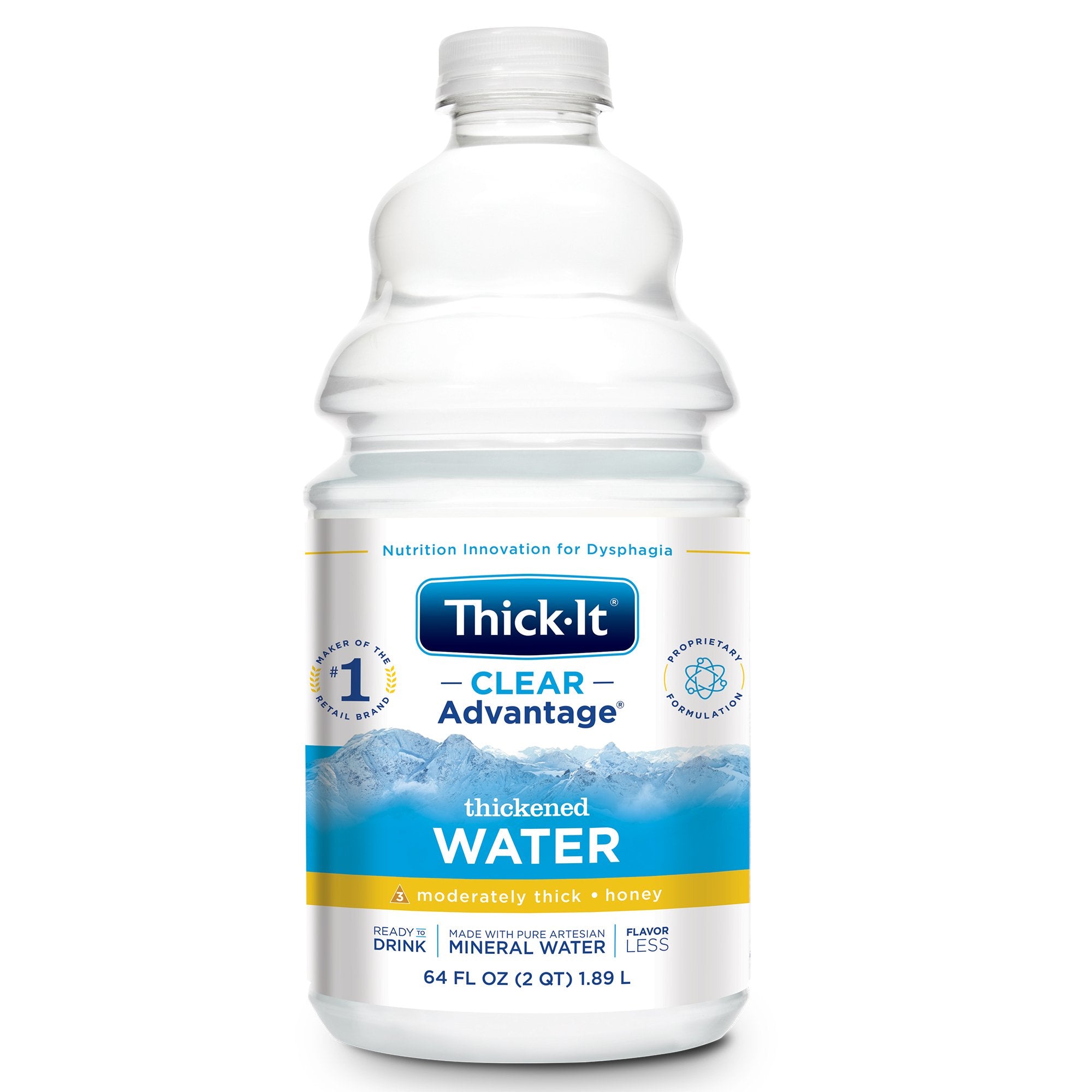 Kent Precision Foods - Thickened Water Thick-It® Clear Advantage® 64 oz. Bottle Unflavored Liquid IDDSI Level 3 Moderately Thick/Liquidized [1/EA]