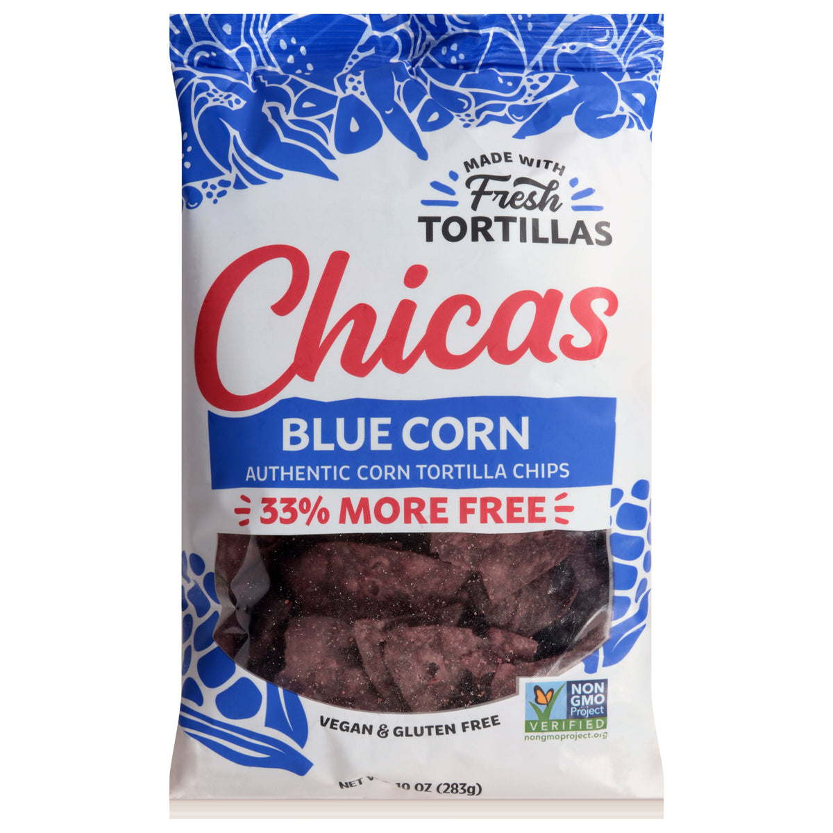 Chicas Blue Corn Tortillas 10 oz - Case of 9