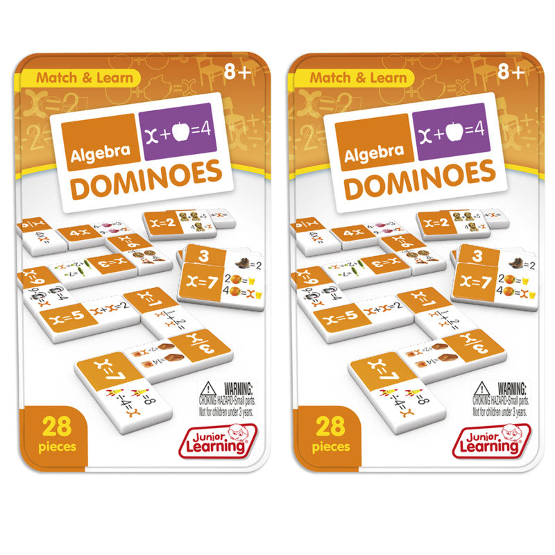 JUNIOR LEARNING - Algebra Dominoes, 2 Sets