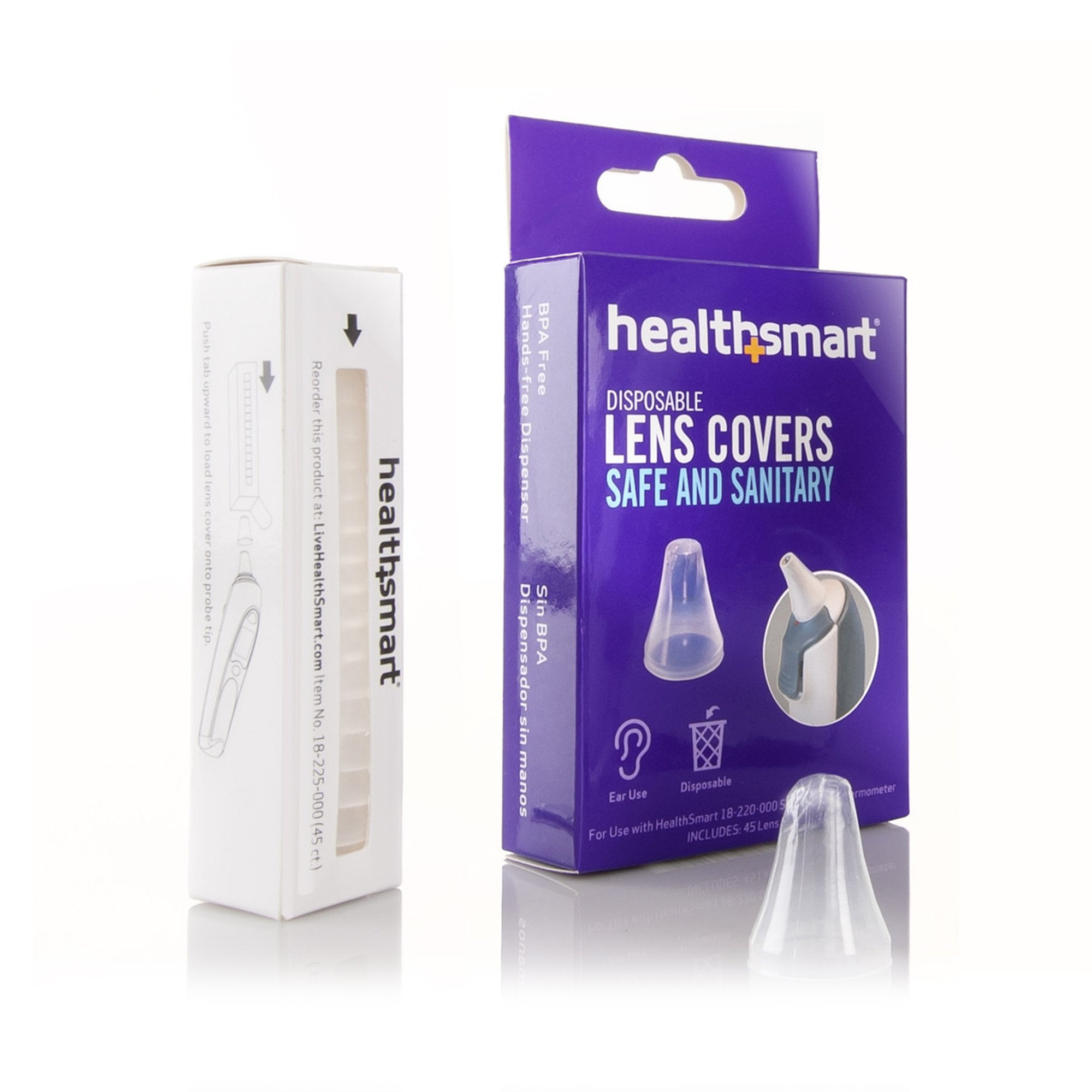 Mabis Healthcare - Tympanic Thermometer Probe Cover HealthSmart® For use with HealthSmart Standard Digital Ear Thermometer 45 per Box [45/BX]