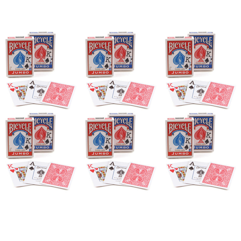 BICYCLE - Jumbo Index Playing Cards, 6 Decks