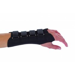 DJO - Wrist Support ProCare® Aluminum / Cotton / Flannel / Suede Right Hand Black Small [1/EA]