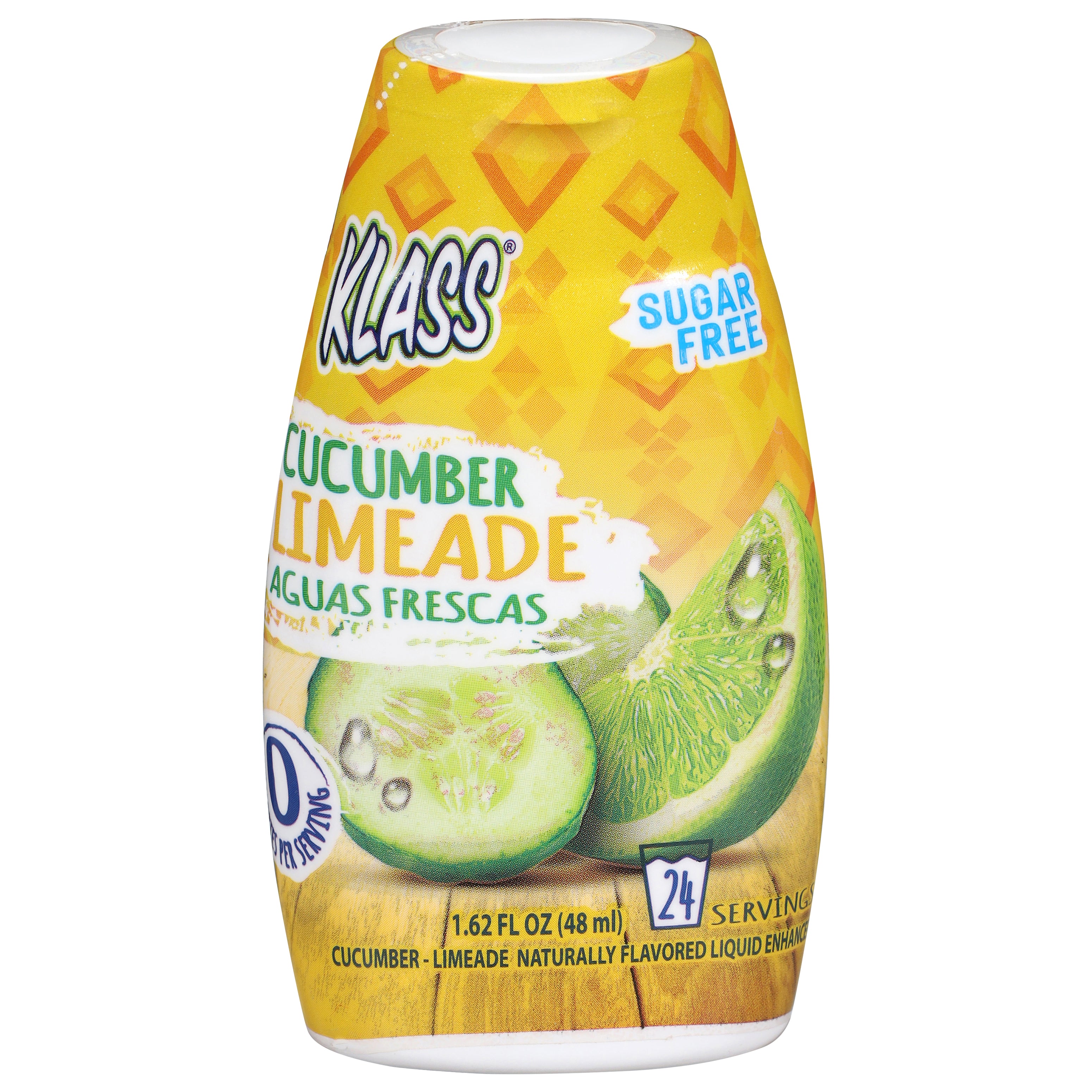 Klass Aguas Frescas Sugar Free Cucumber Limeade Drink Mix 1.62 fl oz - Case of 12