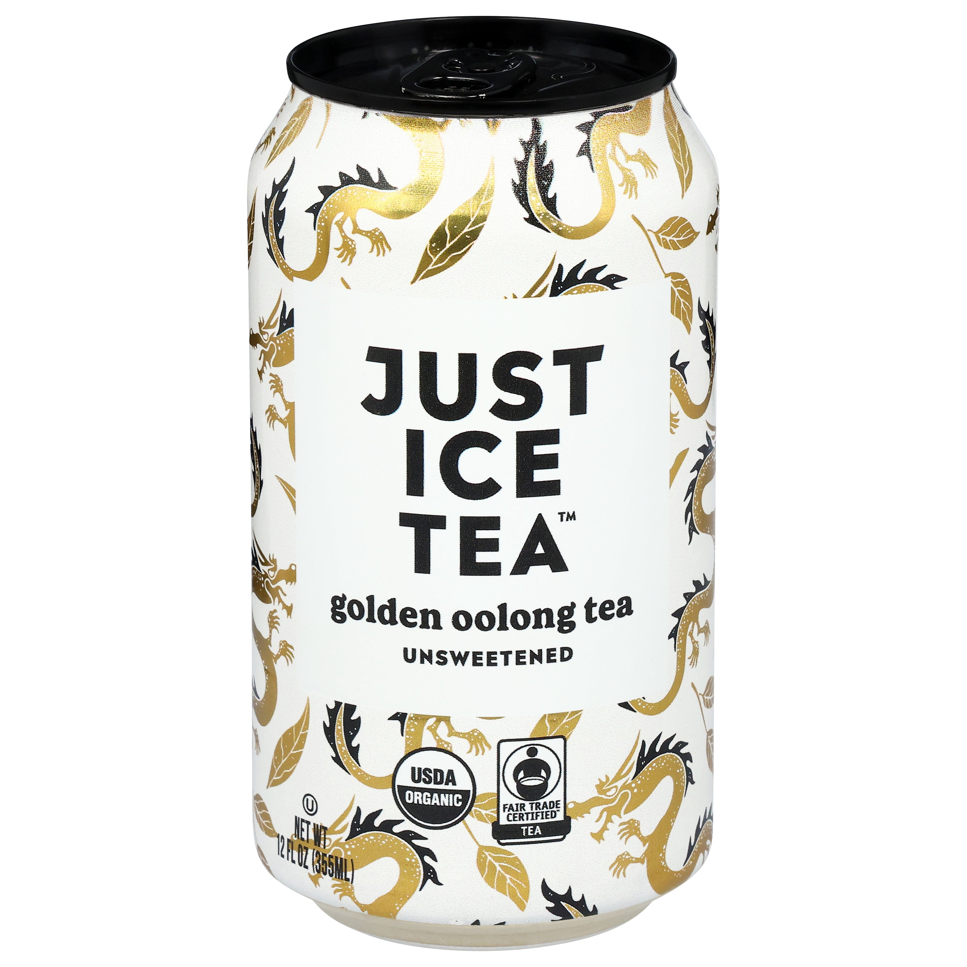 Just Ice Tea Unsweetened Golden Oolong Tea 12 fl oz - Case of 12