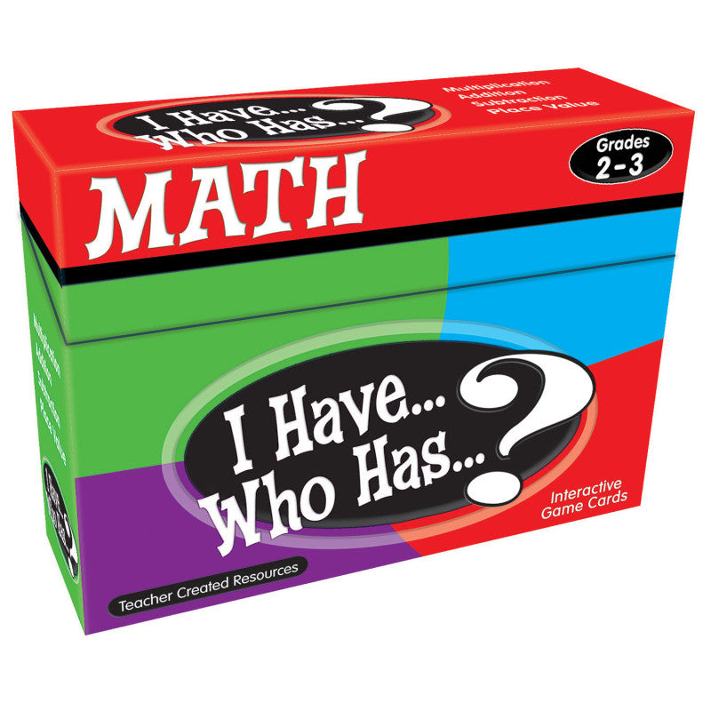 TEACHER CREATED RESOURCES - I Have, Who Has Math Game, Grade 2-3