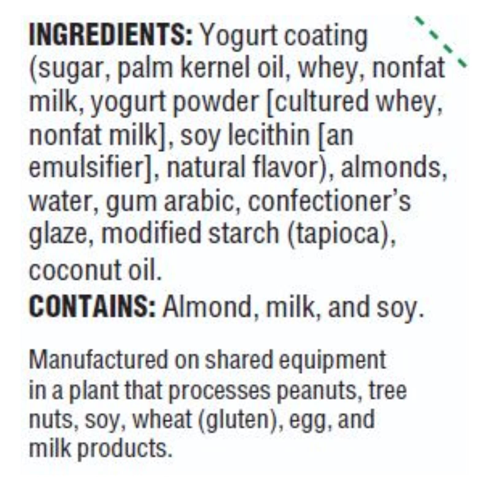 Woodstock Yogurt Almonds - Case of 8 - 8.5 OZ