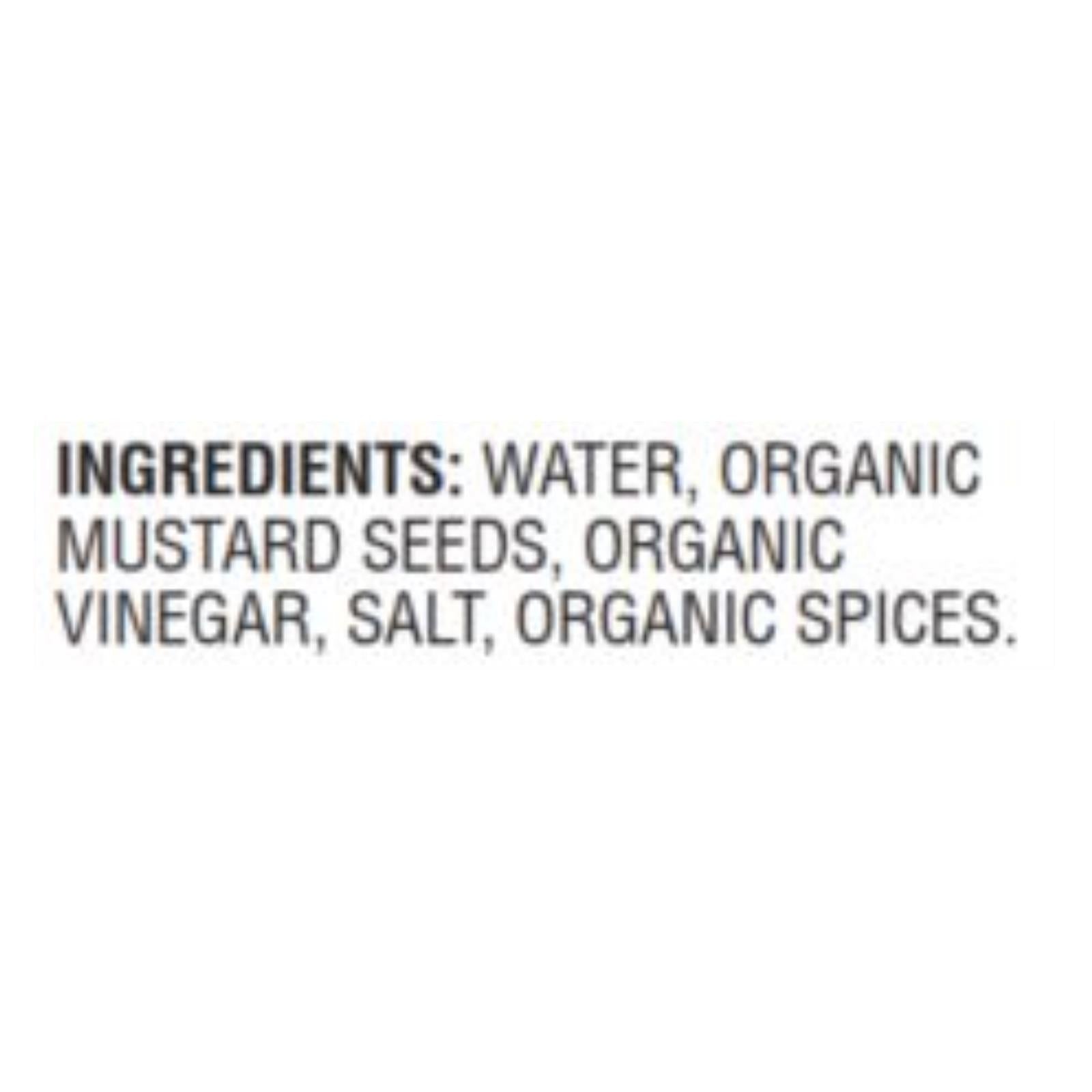 Woodstock Organic Stone Ground Mustard - Case Of 4 - 128 Oz