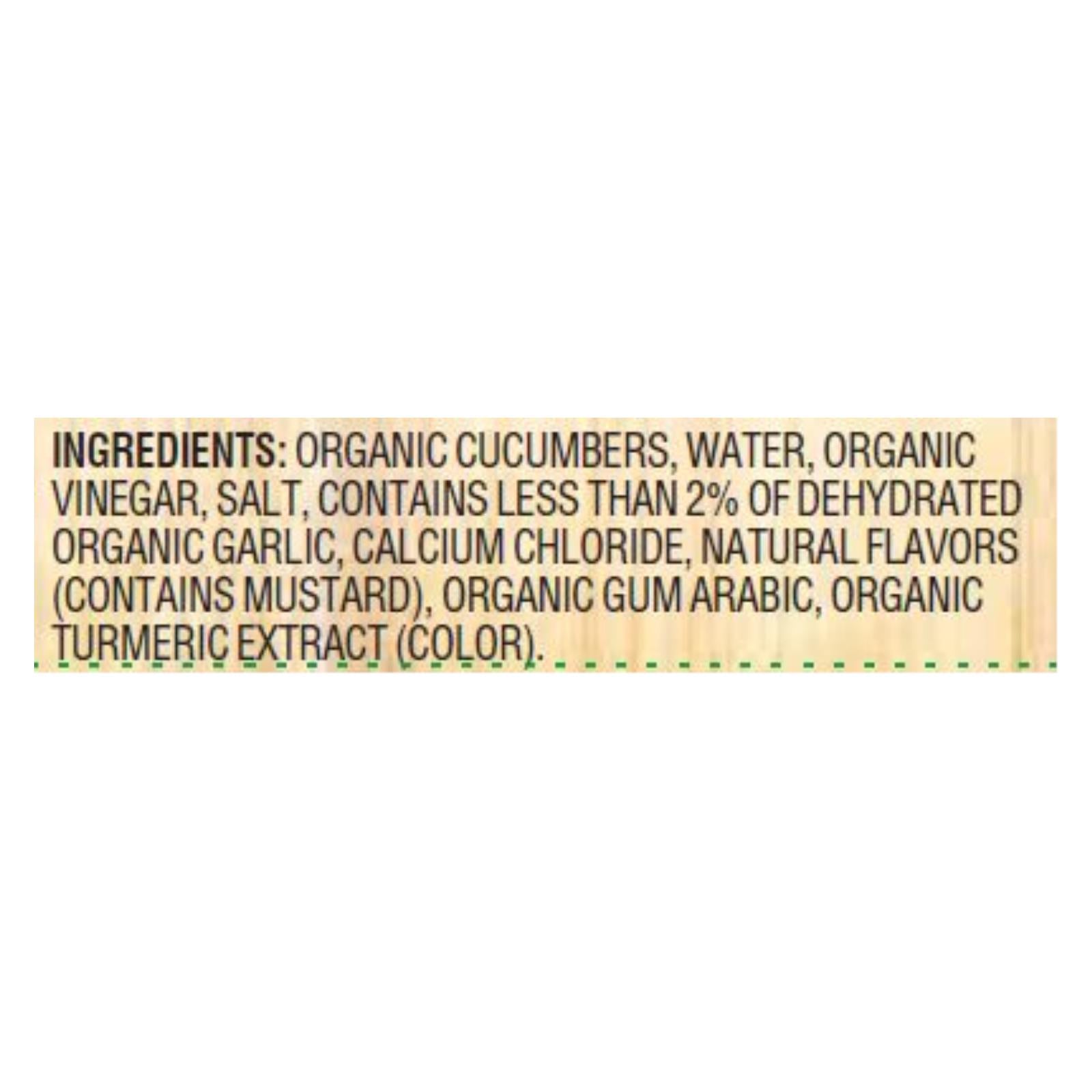 Woodstock Organic Kosher Whole Dill Pickles, 6-Pack, 24oz