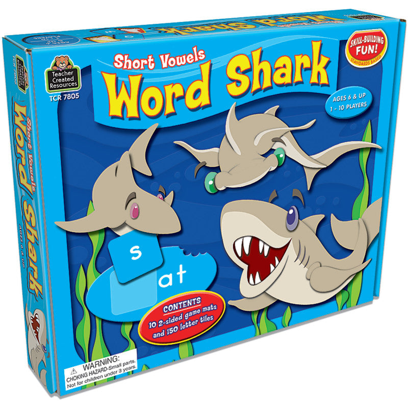 TEACHER CREATED RESOURCES - Word Shark: Short Vowels Game