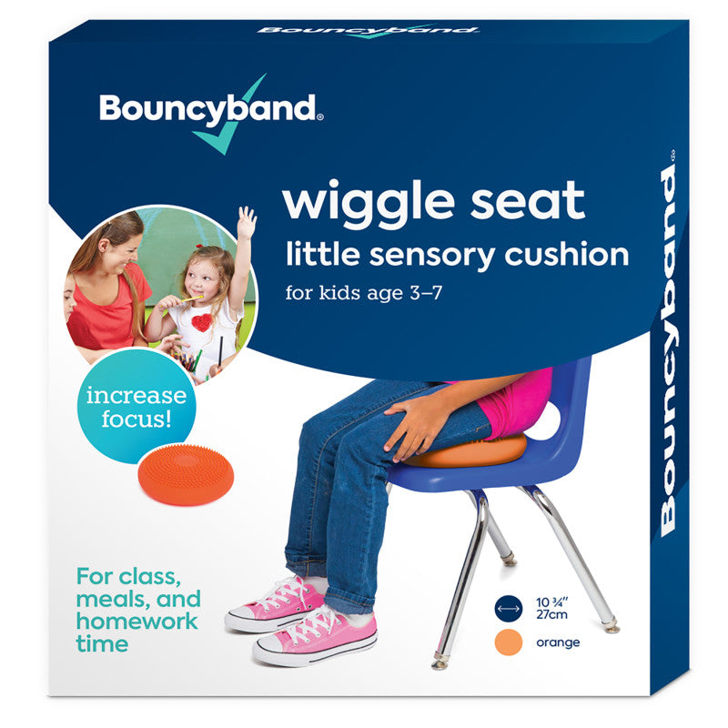 BOUNCYBAND - Little Wiggle Seat Sensory Cushion, Orange