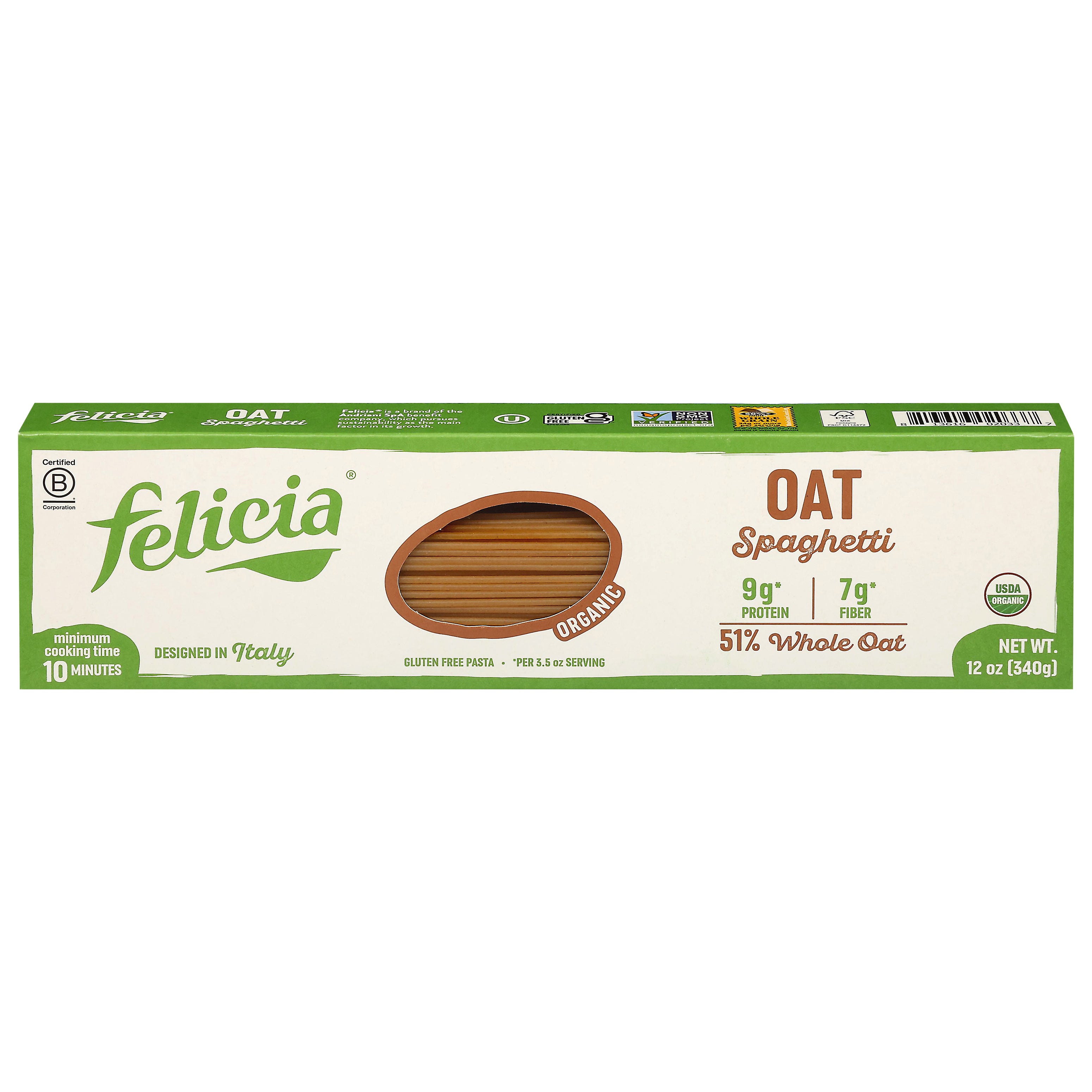 Felicia Organic Oat Spaghetti 12 oz - Case of 12