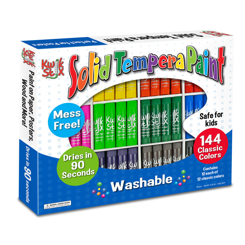 THE PENCIL GRIP - Kwik Stix Class Pack, 144 Classic Colors - 12 of Each Color