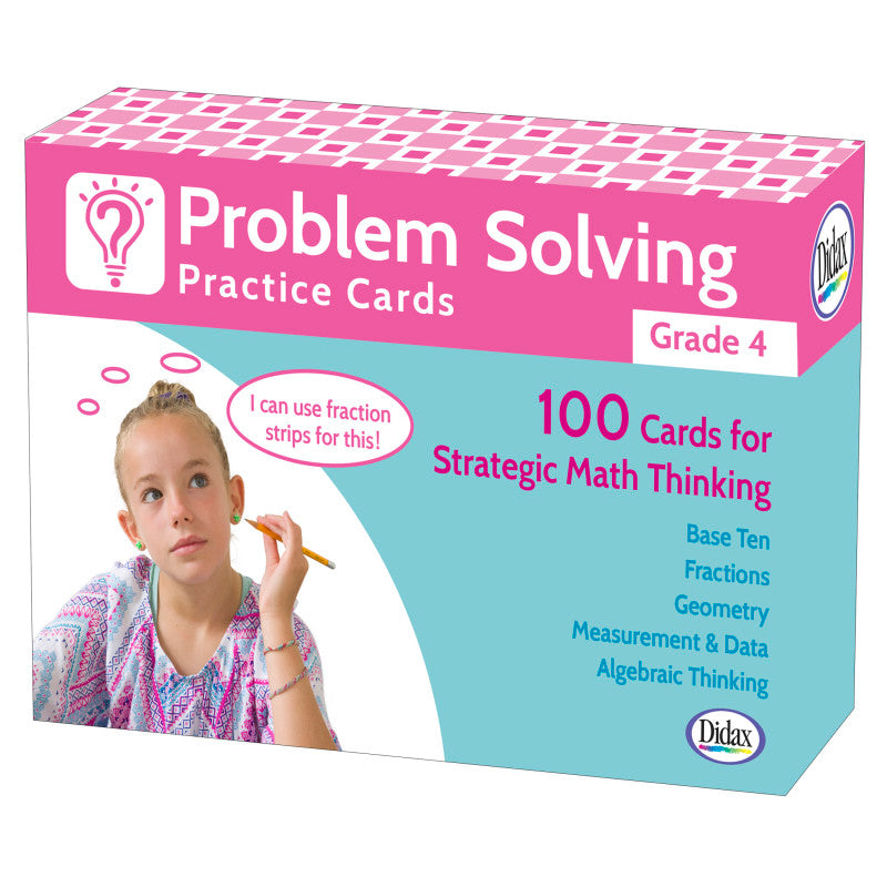 DIDAX - Problem Solving Practice Cards, Grade 4