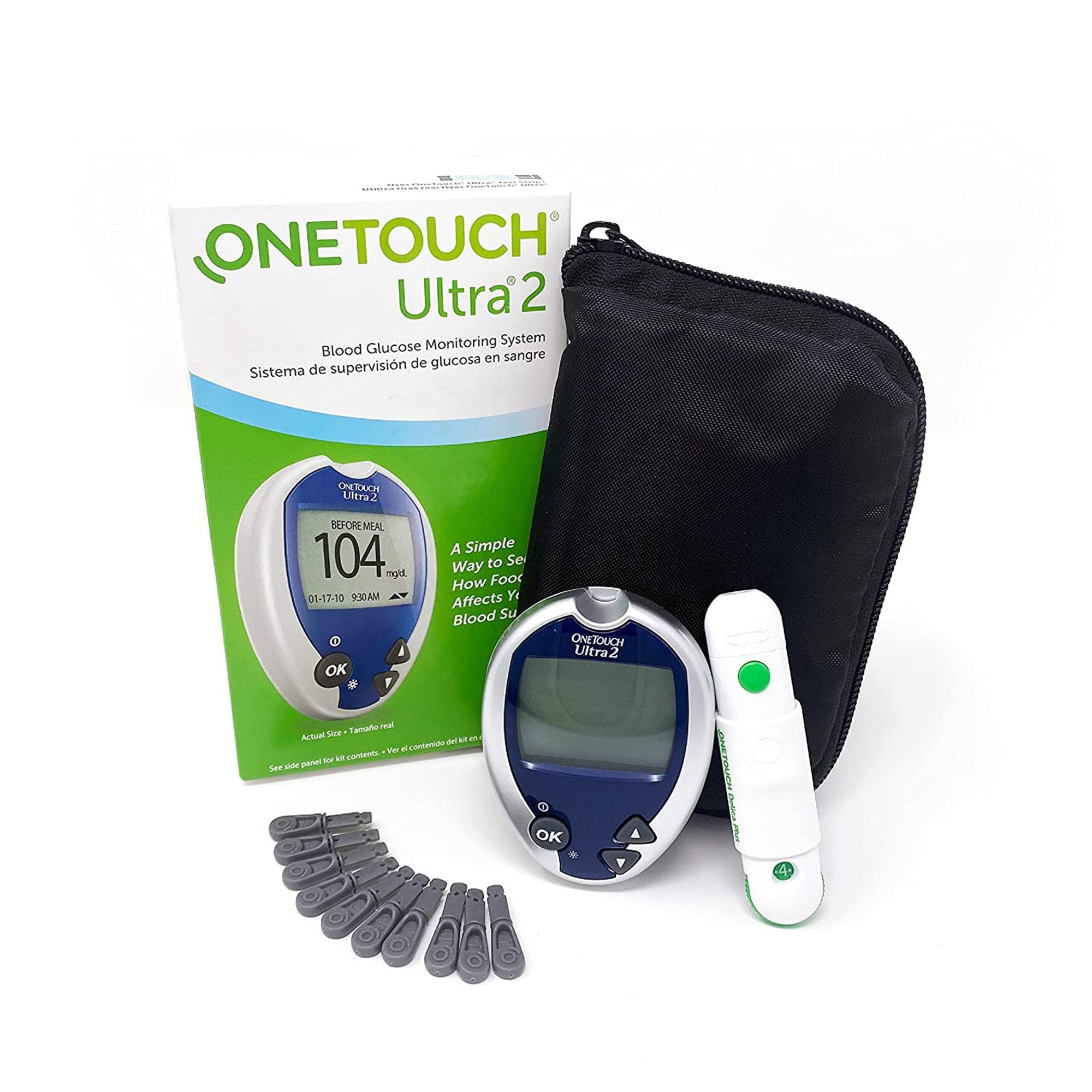 LifeScan - Blood Glucose Meter OneTouch Ultra 2 5 Second Results Stores up to 500 Results No Coding Required [1/EA]