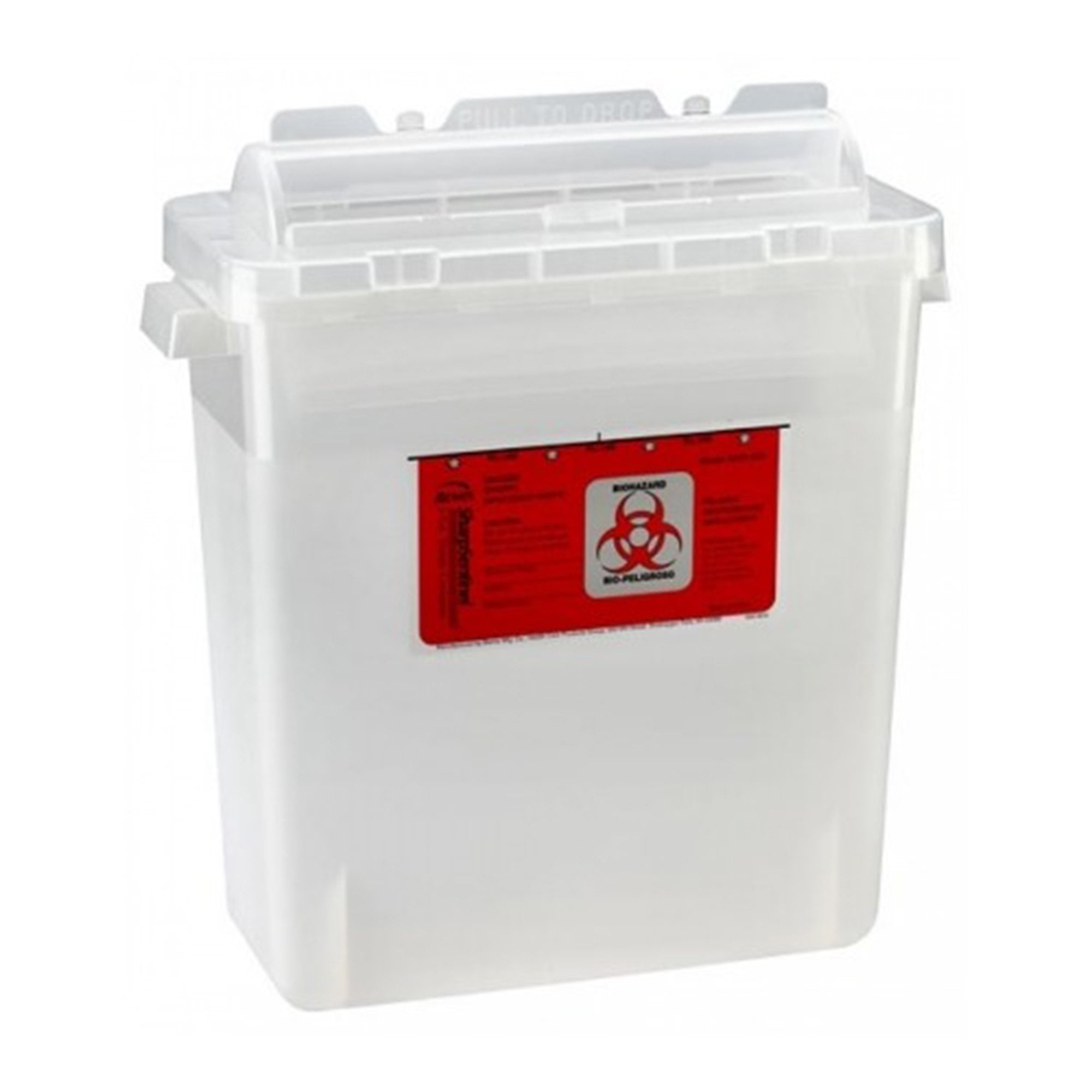 Bemis Healthcare - Sharps Container Bemis™ Sentinel Translucent Base 10 H X 5-1/4 W X 11 D Inch Horizontal Entry 1.25 Gallon [1/EA]
