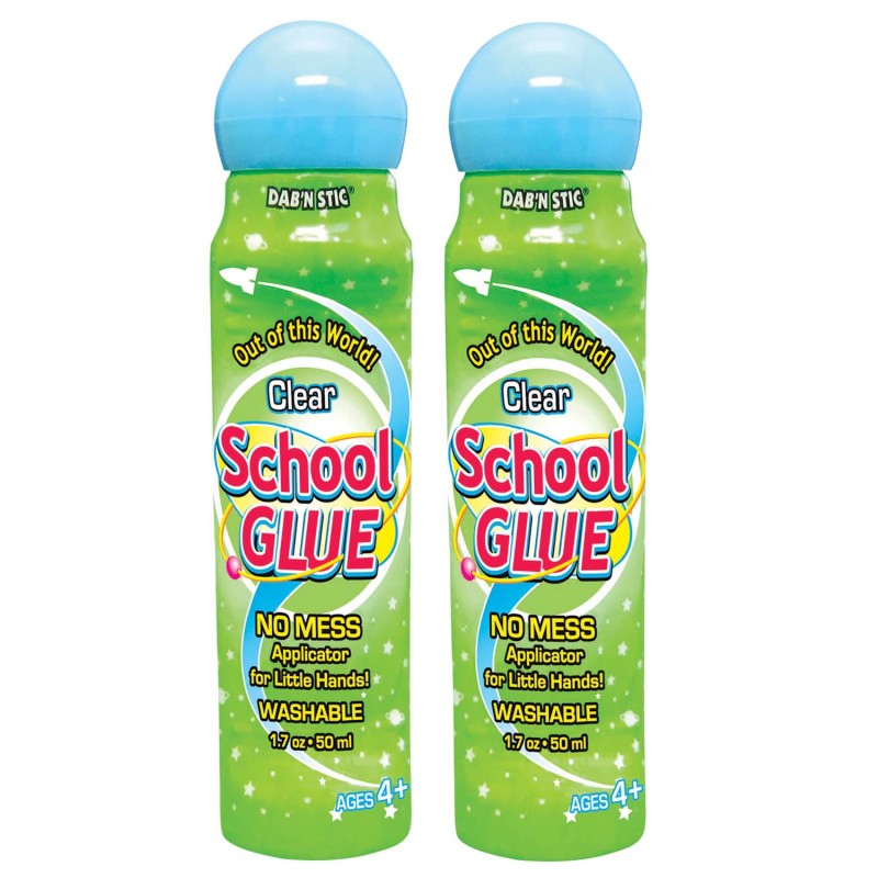 CRAFTY DAB - Dab'n Stic School Glue, 1.7 oz, 6 Per Pack, 2 Packs