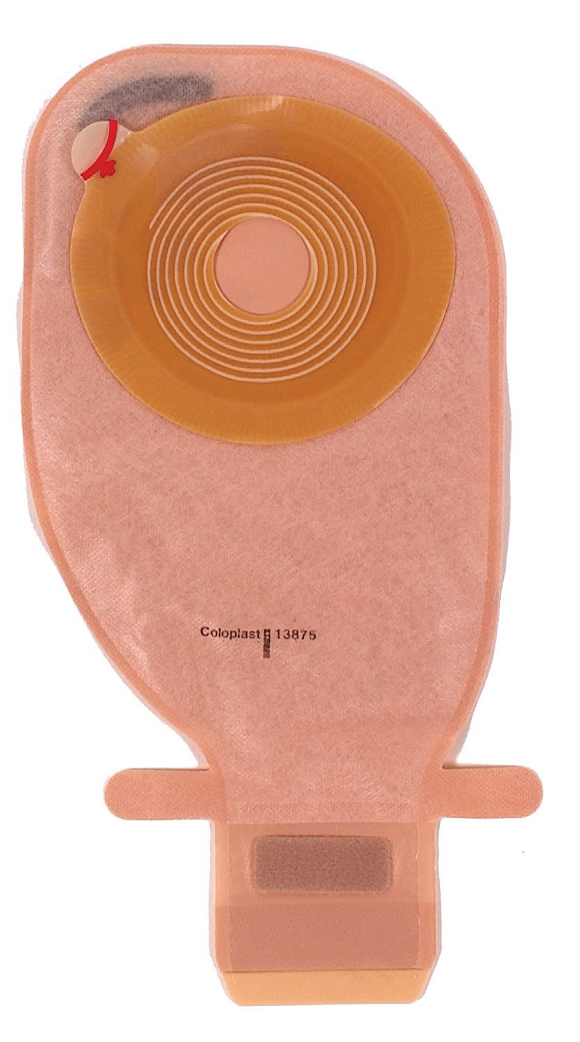Coloplast - Ostomy Pouch Assura® EasiClose™ One-Piece System 11 Inch Length, Maxi Convex, Trim to Fit 5/8 to 1-11/16 Inch Stoma Drainable [10/BX]