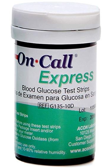 Acon Laboratories - Blood Glucose Test Strips On Call Express® 50 Strips per Pack [50/VL]