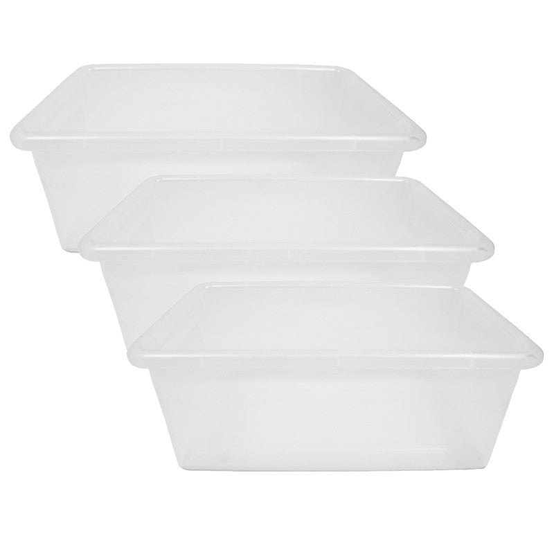 JONTI-CRAFT - Cubbie Tray, Clear, Pack of 3