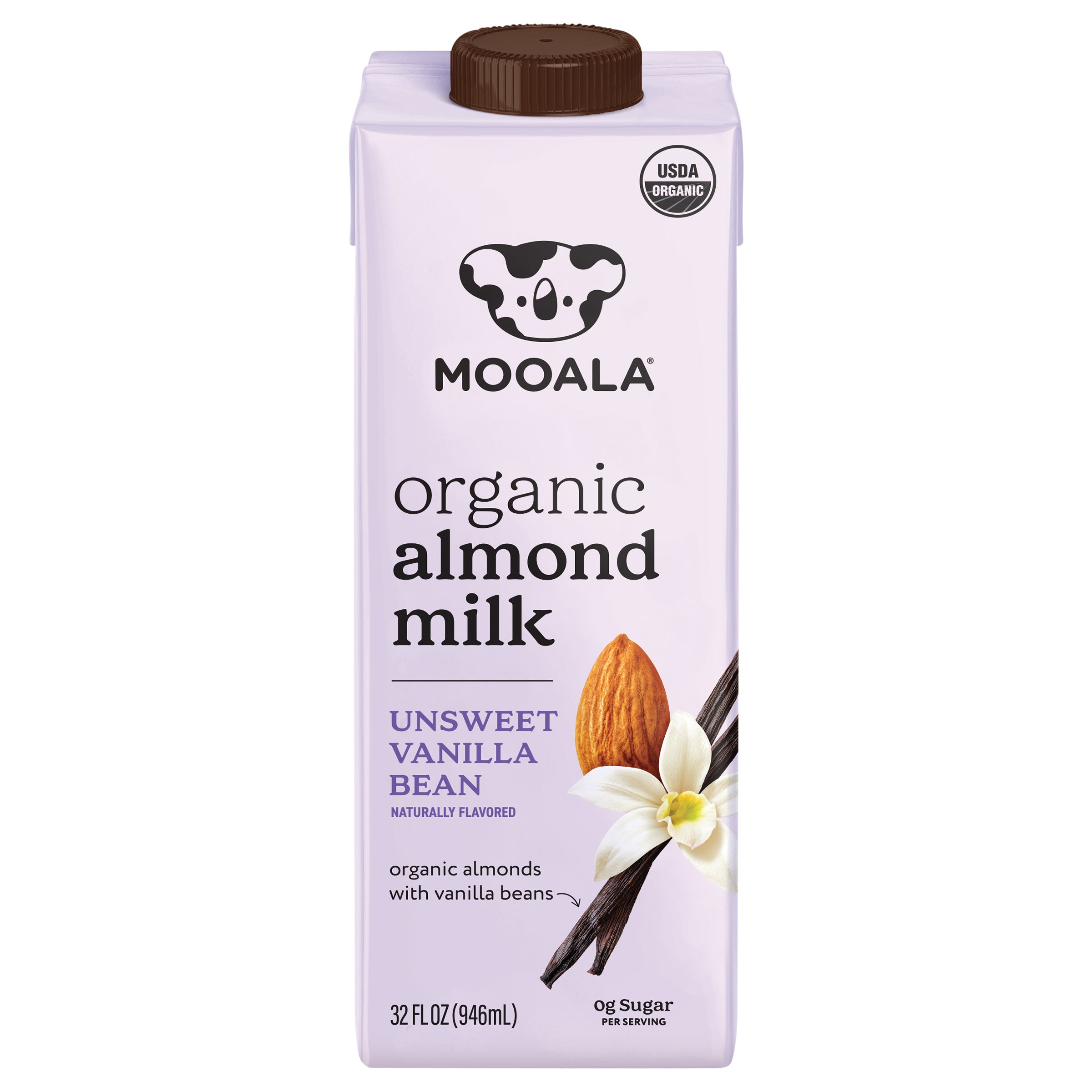Organic Unsweetened Vanilla Bean Almondmilk, 32oz - Case of 6