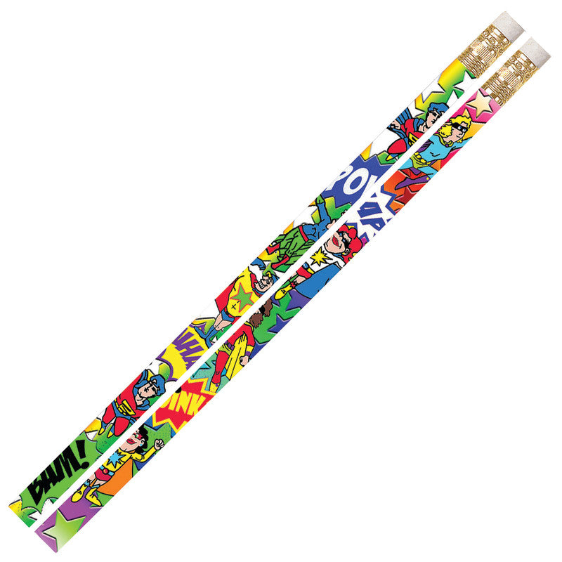 MUSGRAVE PENCIL COMPANY - Super-Duper Heroes Motivational Pencil, 12 Per Pack, 12 Packs