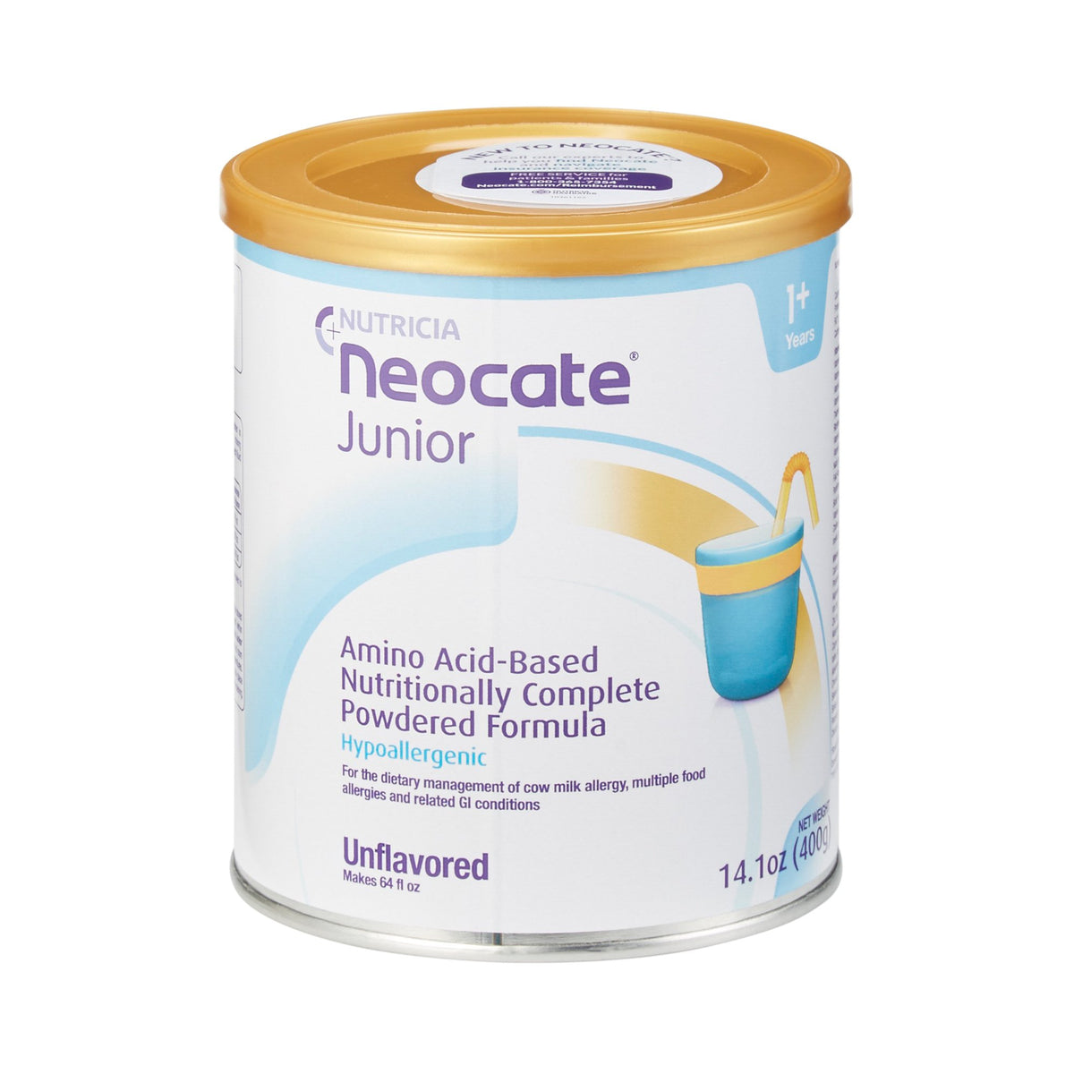 Nutricia North America - Pediatric Oral Supplement Neocate® Junior Unflavored 14.1 oz. Can Powder Amino Acid Food Allergies [1/EA]