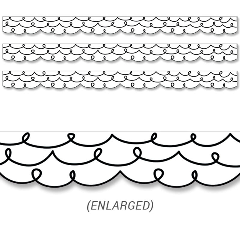 CREATIVE TEACHING PRESS - Core Décor Loop-De-Loop Border EZ Border, 48 Feet Per Pack, 3 Packs