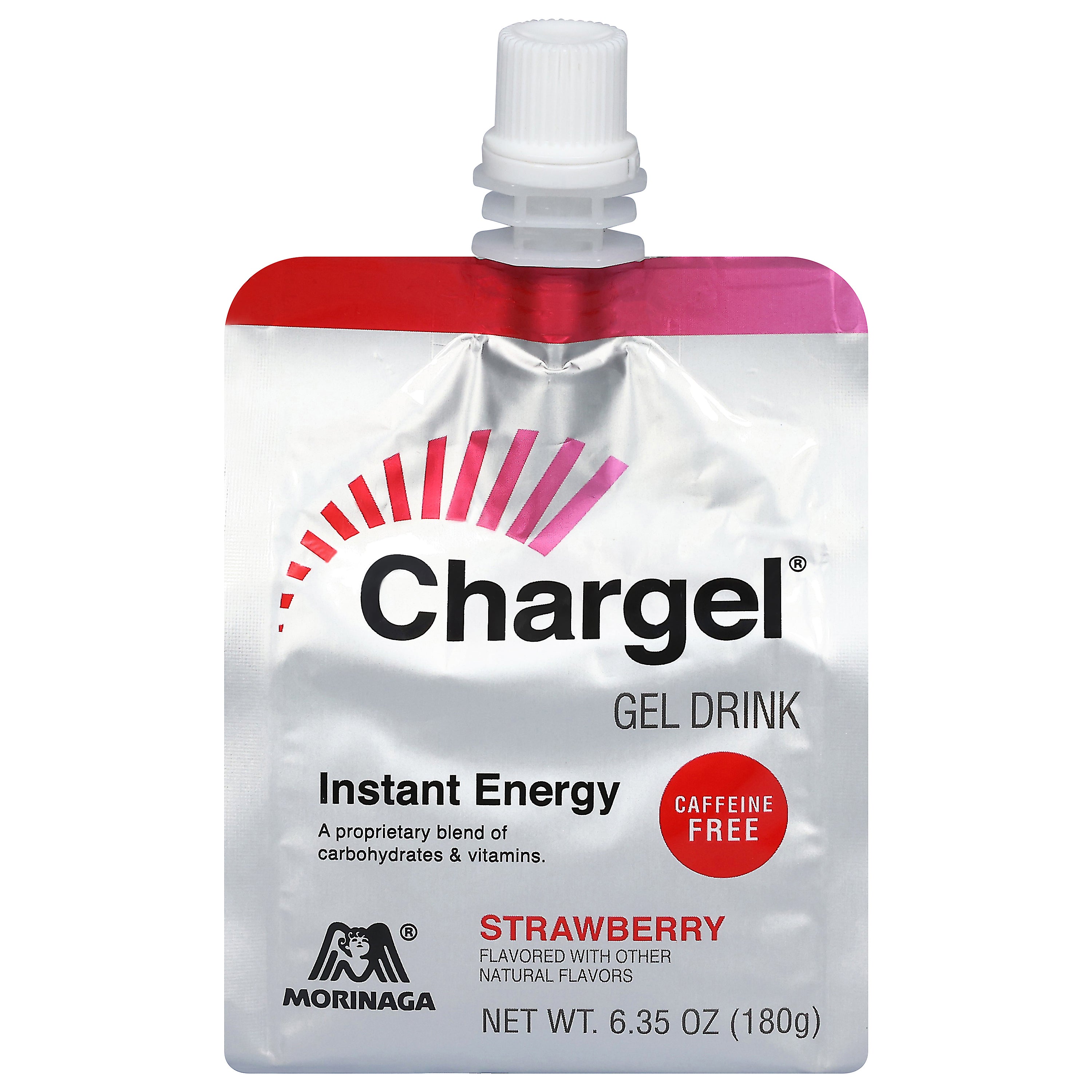 Morinaga Chargel Caffeine Free Instant Energy Strawberry Gel Drink 6.35 oz - Case of 6