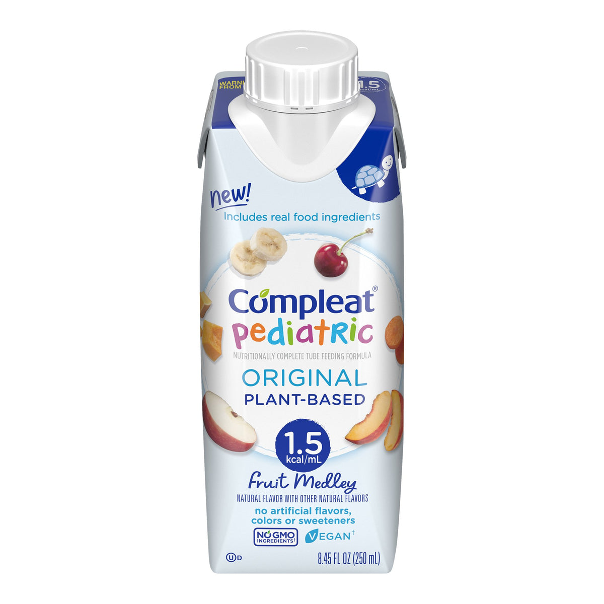 Nestle Healthcare Nutrition - Pediatric Tube Feeding Formula Compleat® Original 1.5 Fruit Medley Flavor 250 mL Reclosable Carton Liquid [24/CS]