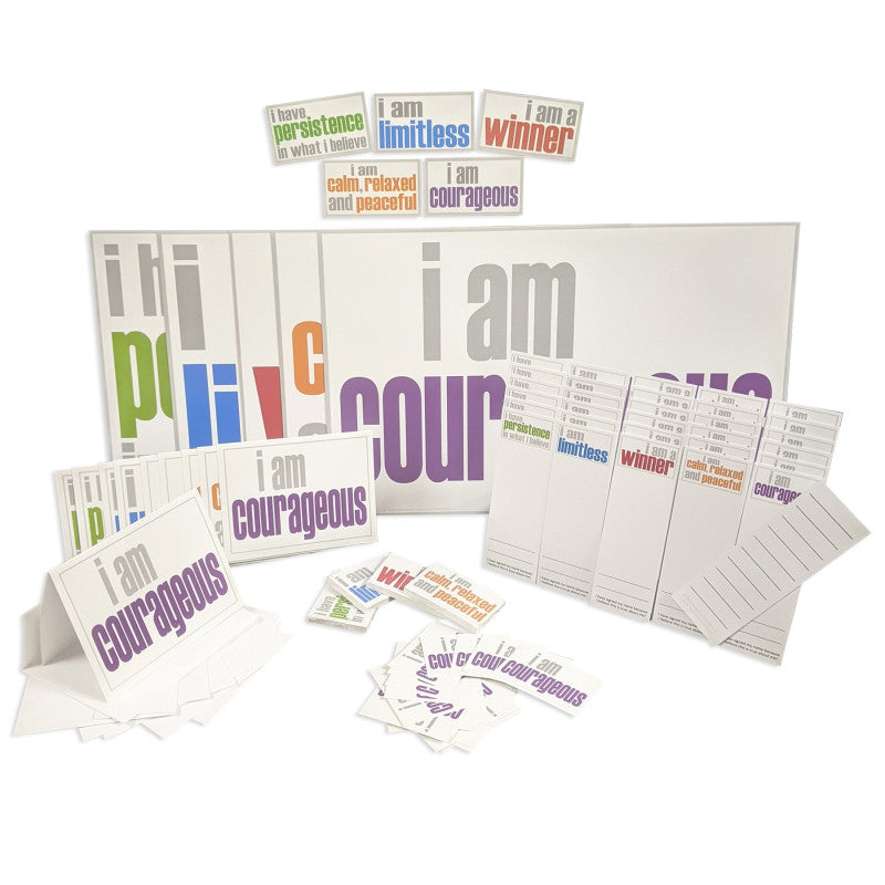 INSPIRED MINDS - Hopefulness Ultra Booster Set, Posters, Magnets, Notes, Page Keepers, Note Cards, 150 Pieces