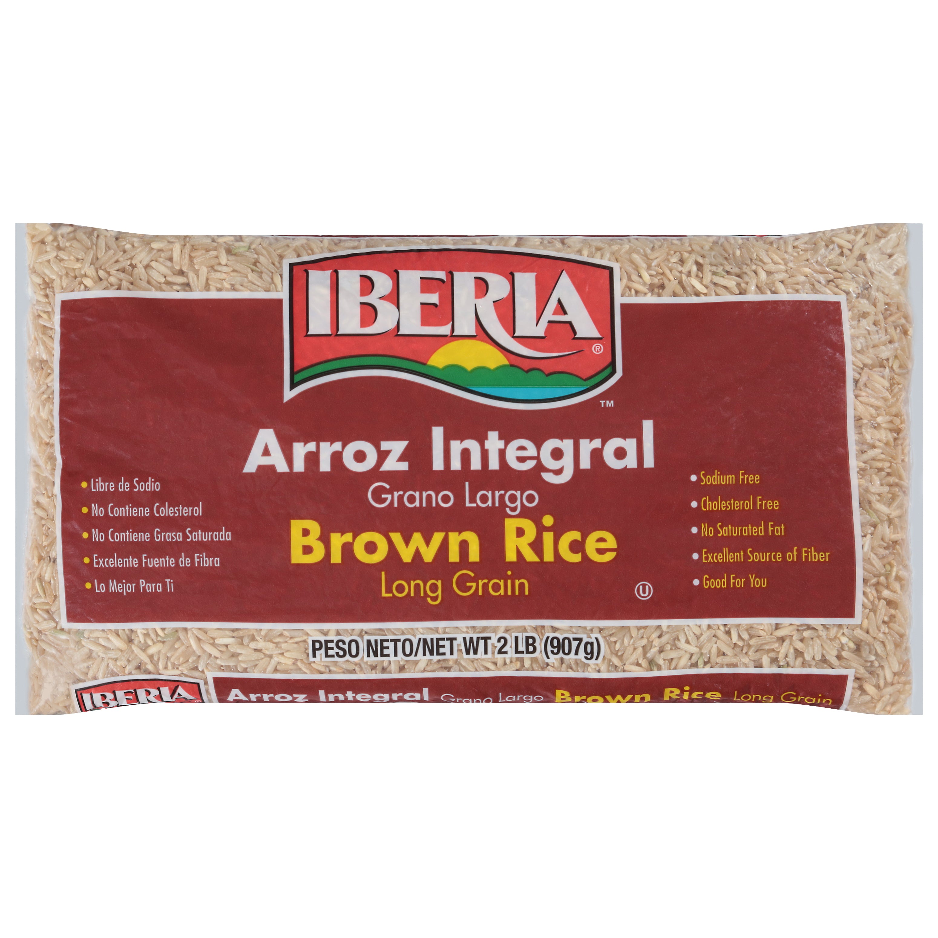 Iberia Long Grain Brown Rice 2 lb - Case of 12