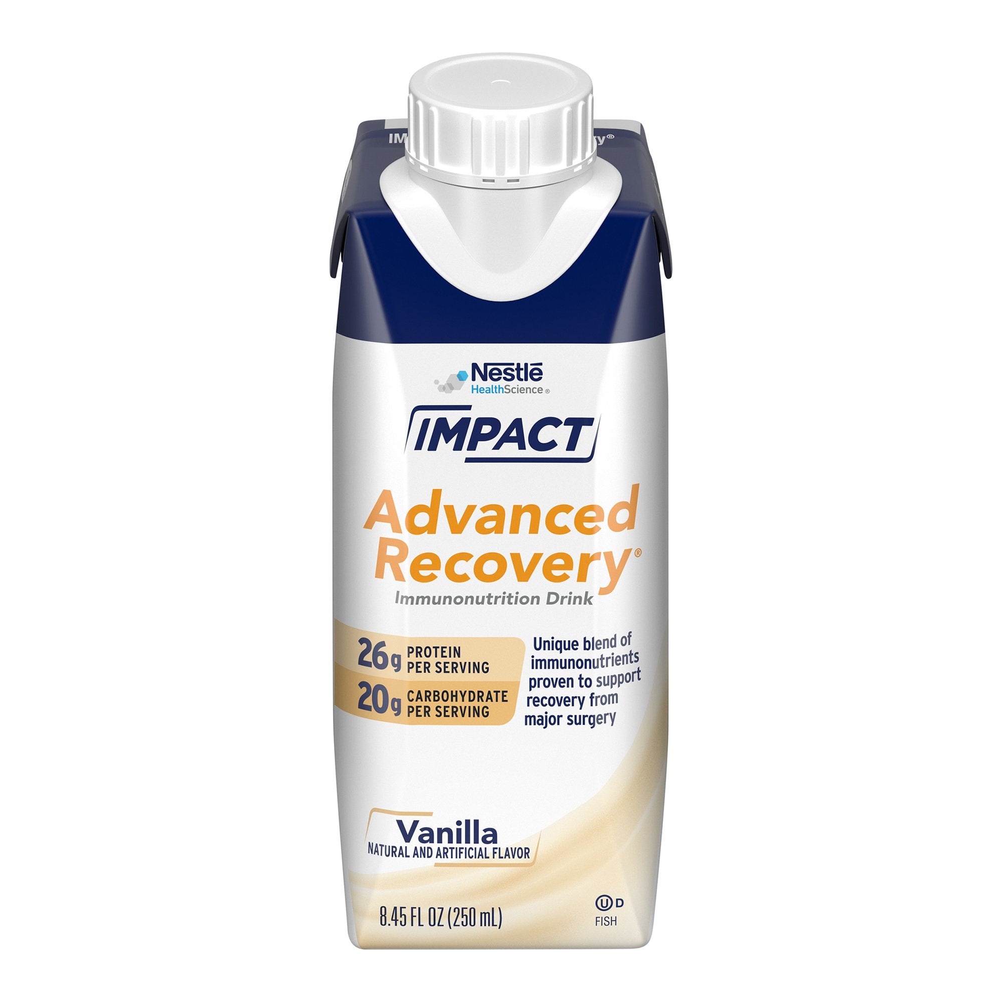 Nestle Healthcare Nutrition - Oral Supplement Impact Advanced Recovery® Vanilla Flavor Liquid 8.45 oz. Reclosable Carton [1/EA]