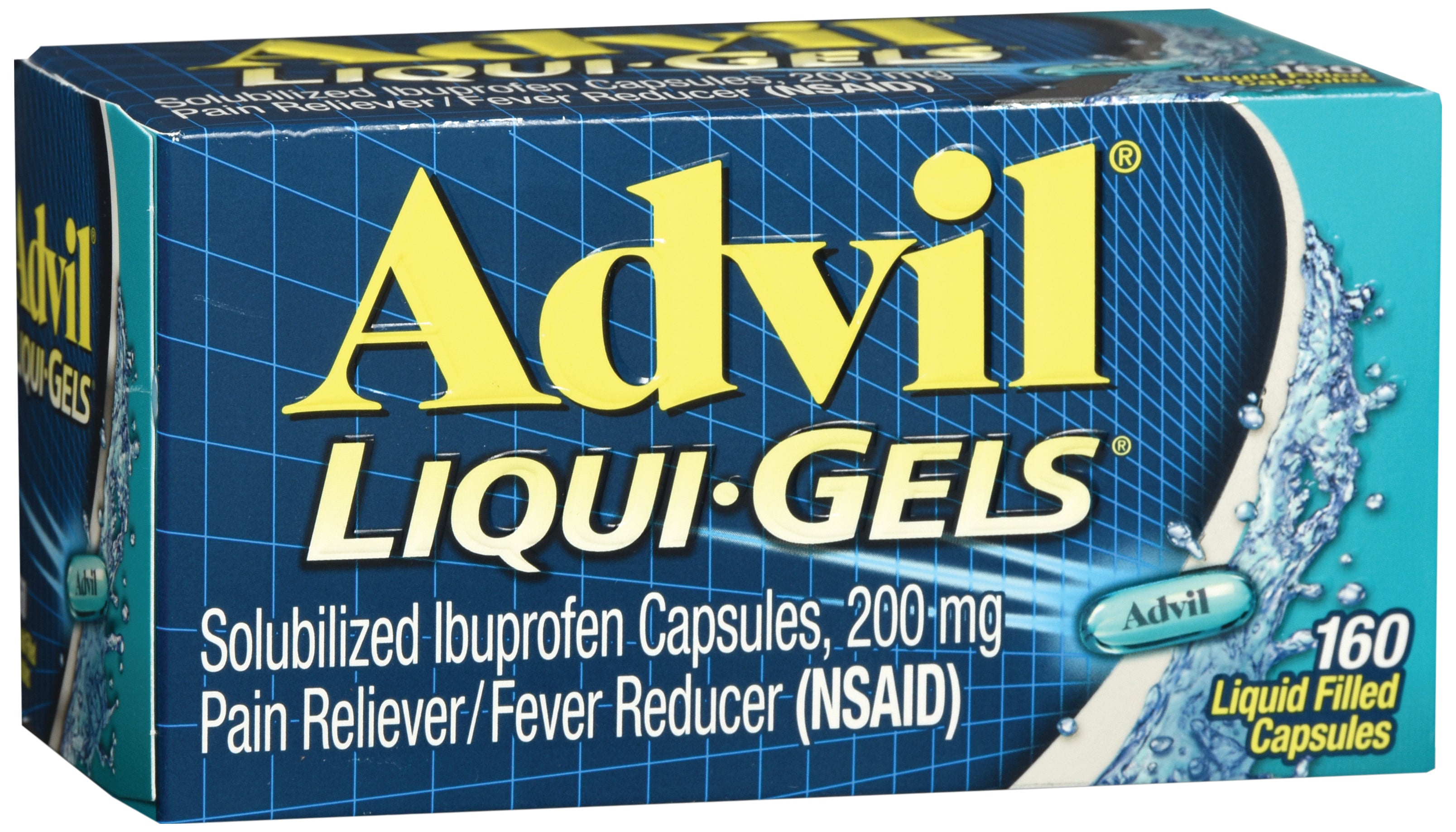 Glaxo Consumer Products - Pain Relief Advil® Liqui-Gels® 200 mg Strength Ibuprofen Capsule 160 per Bottle [1/BT]