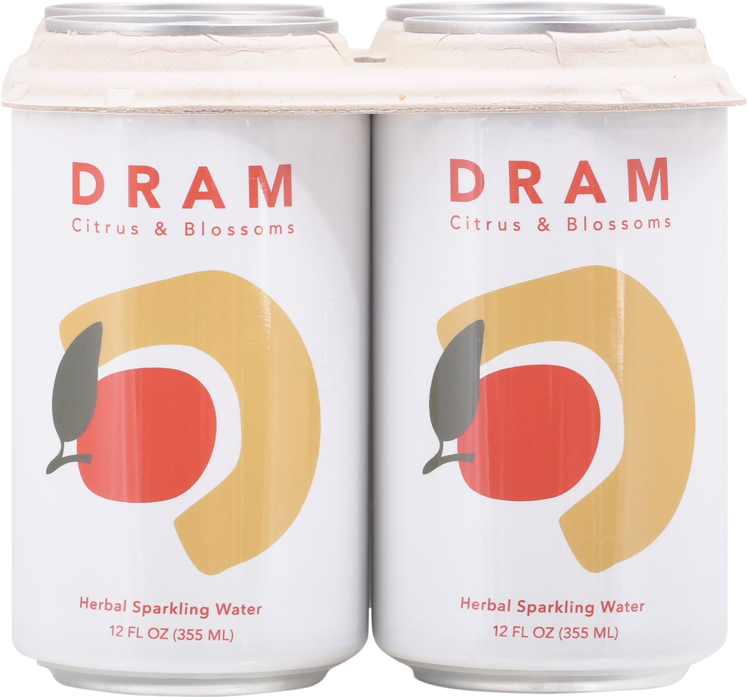 Dram Citrus & Blossoms Herbal Sparkling Water 4-12 fl oz Cans - Case of 24