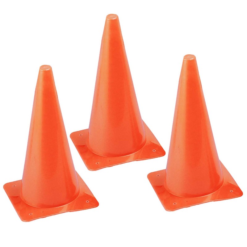 CHAMPION SPORTS - Safety Cone, 15" high, Pack of 3 (CHSTC15-3)