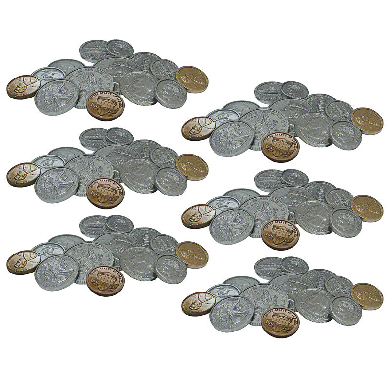TEACHER CREATED RESOURCES - Play Money: Assorted Coins, Pack of 6