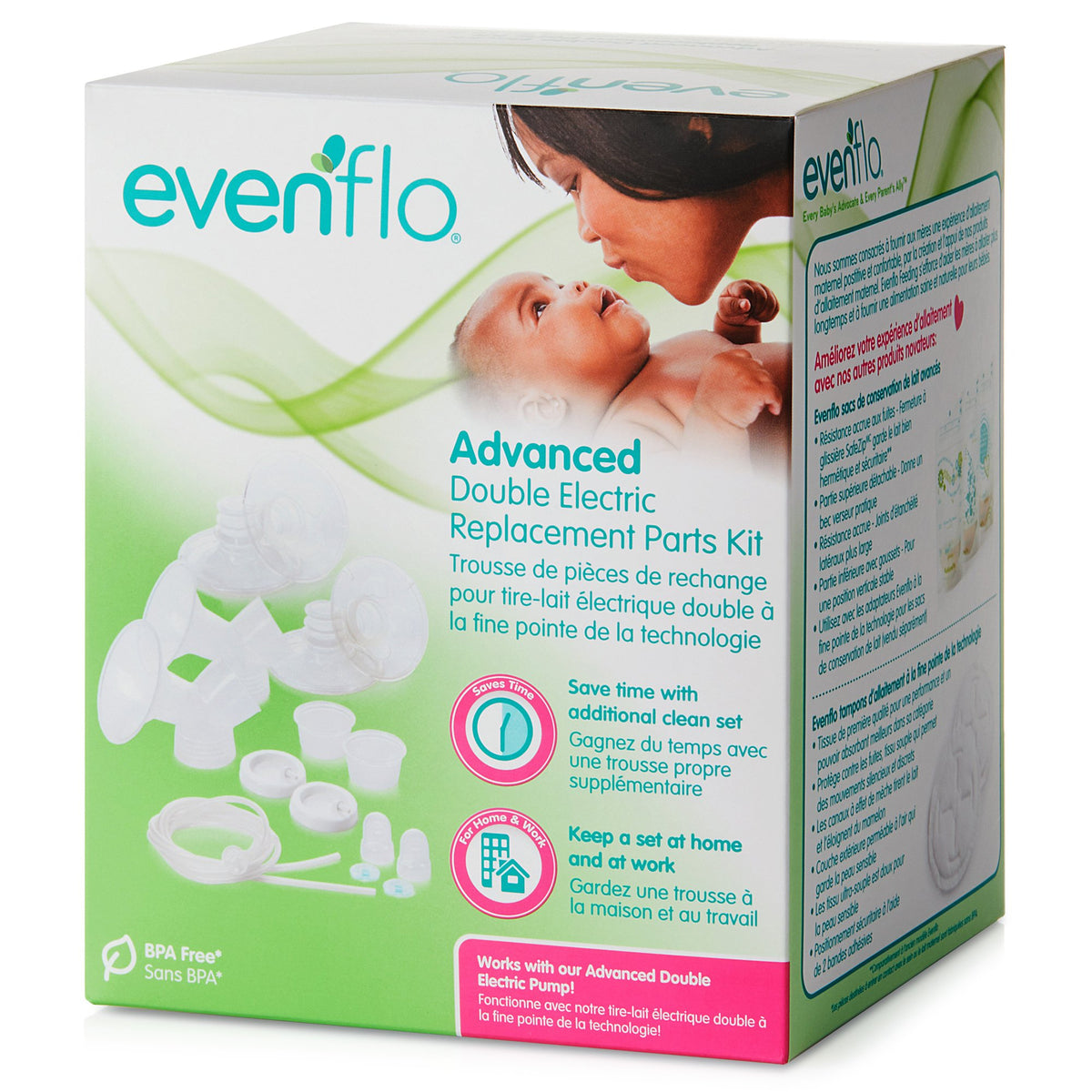 Midway Importing Inc - Breast Pump Replacement Parts Kit Evenflo Advanced For Evenflo Advanced Double Electric Breast Pump [1/EA]