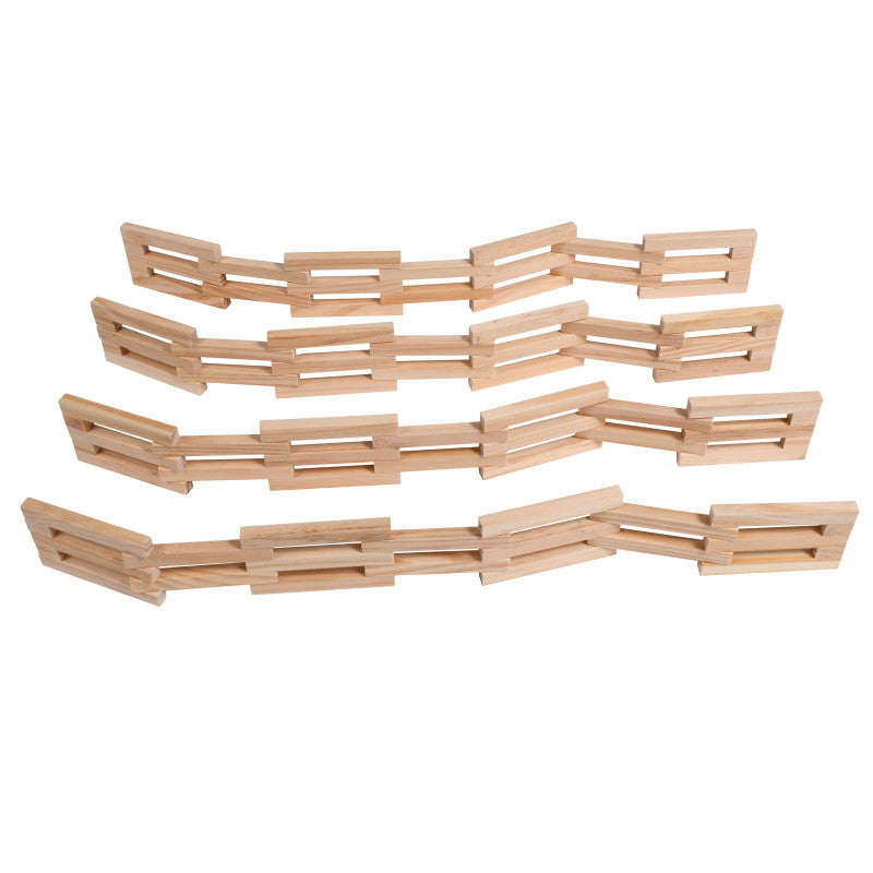 THE FRECKLED FROG - Wooden Fences - Set of 4