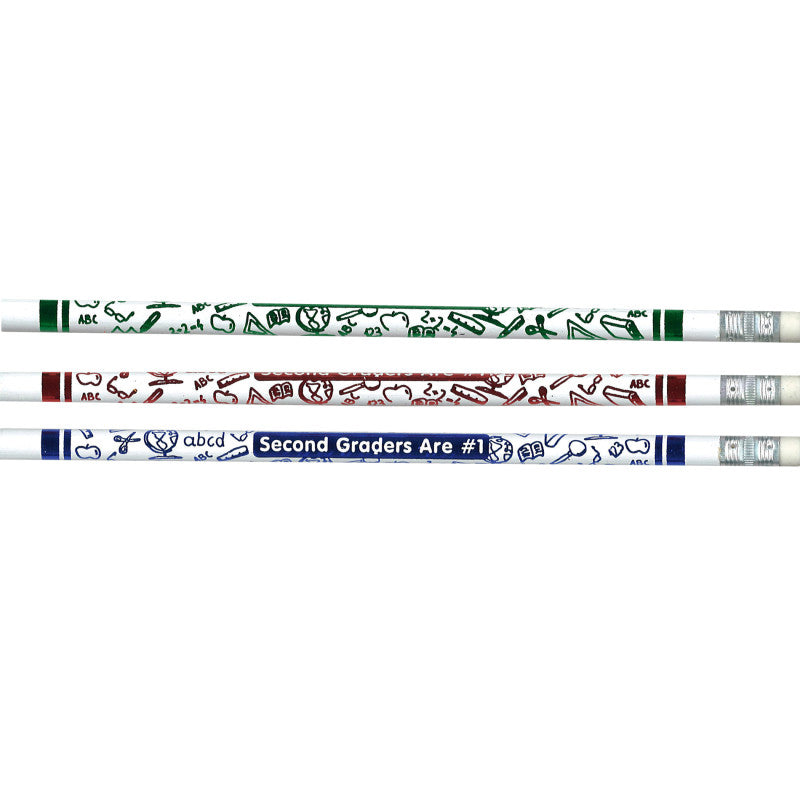 MOON PRODUCTS - Pencils 2nd Graders Are #1, 12 Per Pack, 12 Packs