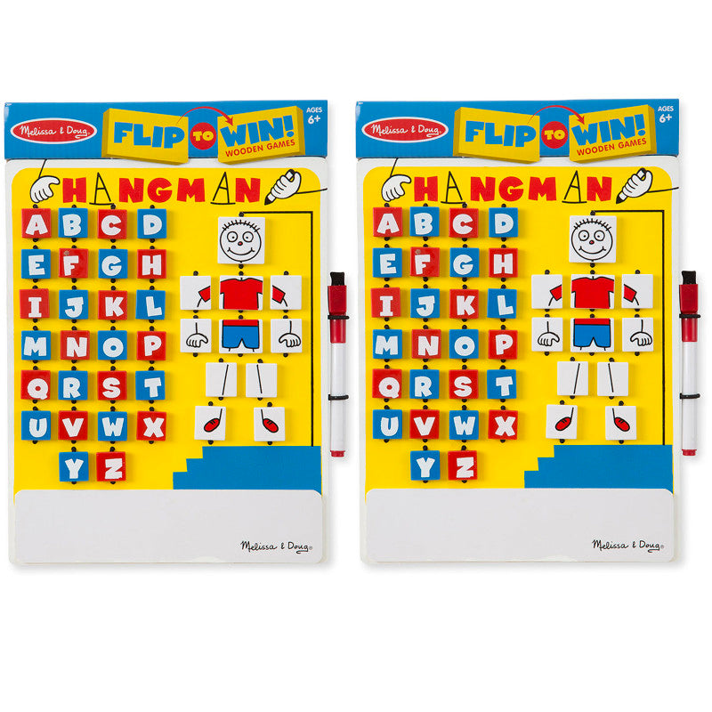 MELISSA & DOUG - Flip-to-Win Hangman Travel Game, Pack of 2