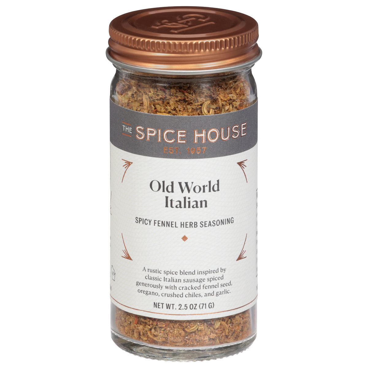 The Spice House Old World Italian Spicy Fennel Herb Seasoning 2.5 oz - Case of 6