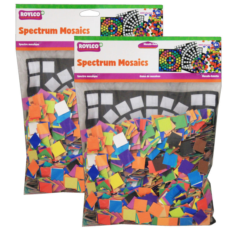 ROYLCO - Spectrum Mosaics, 4000 Per Pack, 2 Packs