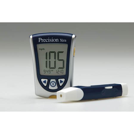 Abbott - Blood Glucose and Ketone Meter Precision Xtra® 5 Second Glucose, 10 Second Ketones Results Stores up to 450 Results No Coding Required [1/EA]